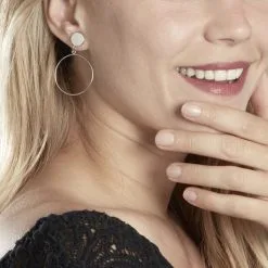 Histoire D'Or Boucles D'oreilles Pendantes Misao Argent Blanc 7 Histoire D'Or Boucles D'oreilles Pendantes Misao Argent Blanc -Boucles d'oreilles pendantes Soldes Boutique FAOFBW010U model0