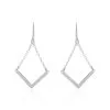 Histoire D'Or Boucles D'oreilles Argent Blanc Lakia