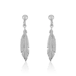 Histoire D'Or Boucles D'oreilles Pendantes Euriell Argent Blanc