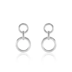 Histoire D'Or Boucles D'oreilles Pendantes Argent Gasparin
