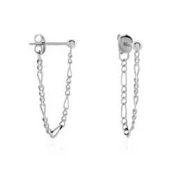 Histoire D'Or Boucles D'oreilles Pendantes Argent Leent