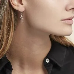 Histoire D'Or Boucles D'oreilles Pendantes Argent Blanc -Boucles d'oreilles pendantes Soldes Boutique FAOFBW013X model0