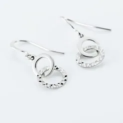 Histoire D'Or Boucles D'oreilles Pendantes Argent Blanc -Boucles d'oreilles pendantes Soldes Boutique FAOFBW013X view2