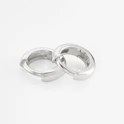 Histoire D'Or Créoles Argent Blanc Cokkie -Boucles d'oreilles pendantes Soldes Boutique FAOFBW014Q view2