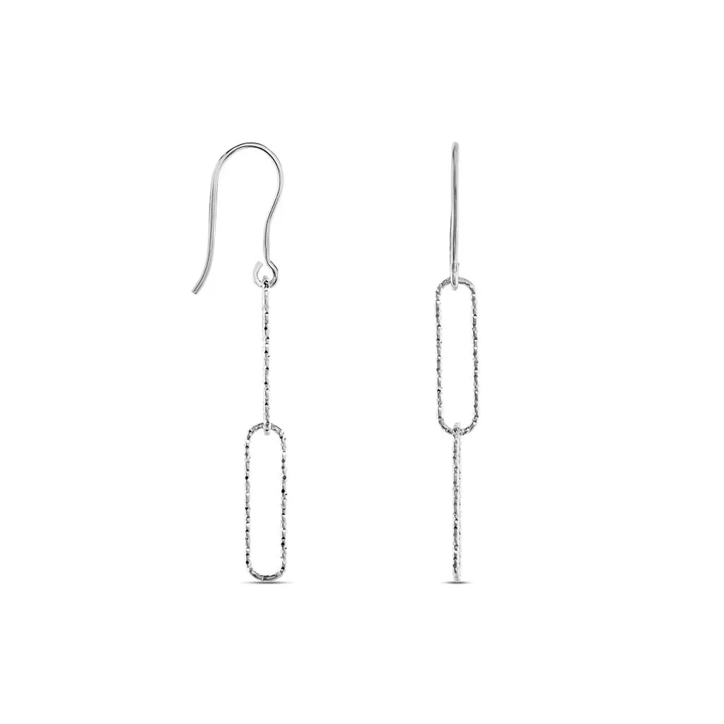 Histoire D'Or Boucles D'oreilles Pendantes Chiarina Argent Blanc 2 Histoire D'Or Boucles D'oreilles Pendantes Chiarina Argent Blanc – Image 2