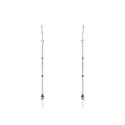 Histoire D'Or Boucles D'oreilles Pendantes Elea Argent Blanc