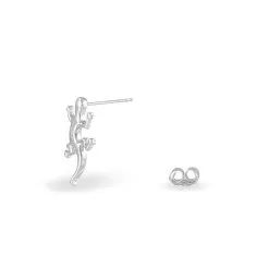 Histoire D'Or Boucles D'oreilles Puces Ivelyse Argent Blanc -Boucles d'oreilles pendantes Soldes Boutique FAOFBW0754 view2