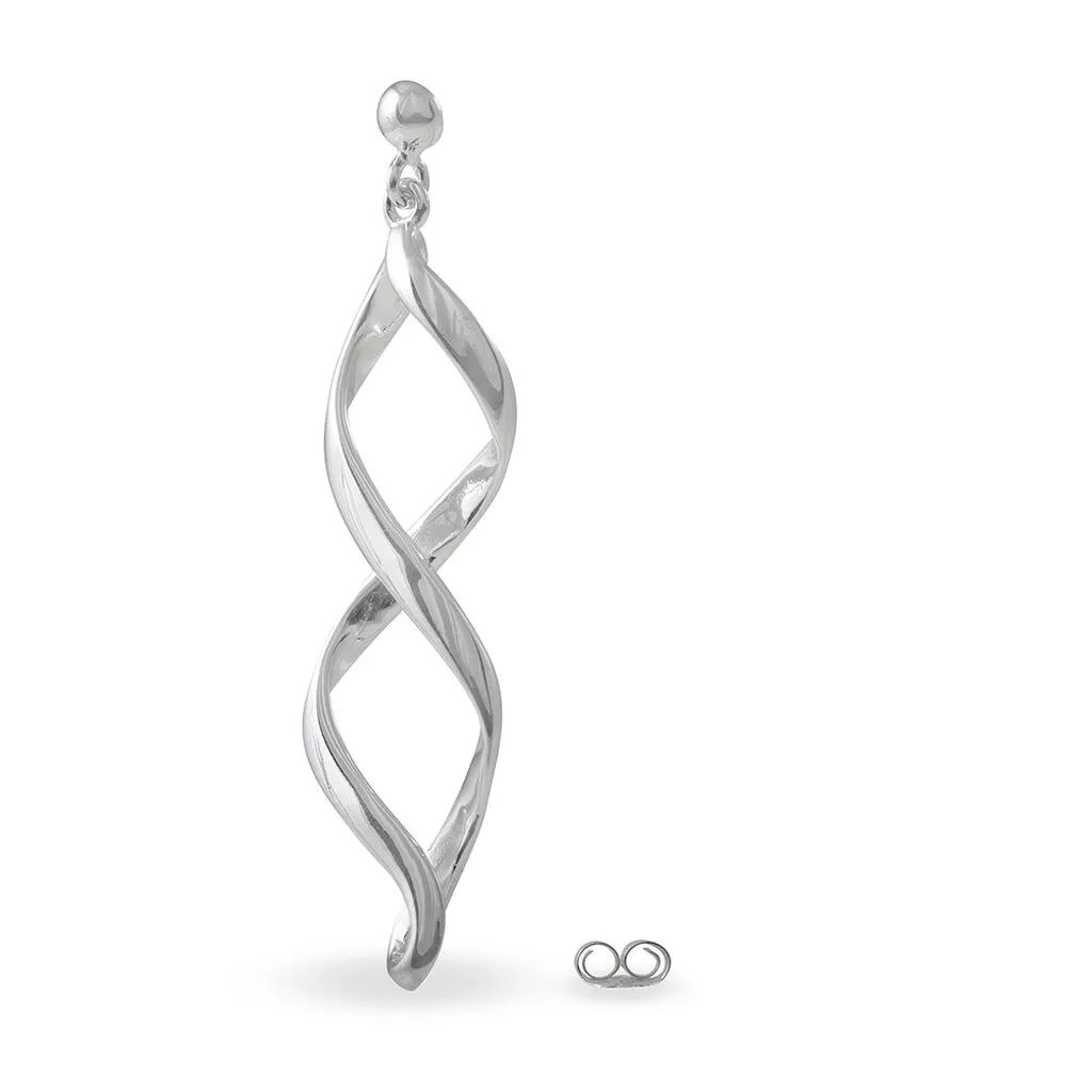 Histoire D'Or Boucles D'oreilles Pendantes Jolanda Argent Blanc 3 Histoire D'Or Boucles D'oreilles Pendantes Jolanda Argent Blanc – Image 3