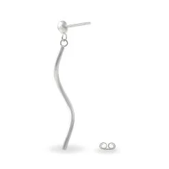 Histoire D'Or Boucles D'oreilles Pendantes Yaell Argent Blanc -Boucles d'oreilles pendantes Soldes Boutique FAOFBW0758 view2