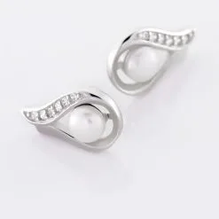 Histoire D'Or Boucles D'oreilles Puces Marie-magdeleine Argent Perle D'imitation 6 Histoire D'Or Boucles D'oreilles Puces Marie-magdeleine Argent Perle D'imitation -Boucles d'oreilles pendantes Soldes Boutique FAOFBX2114 view2