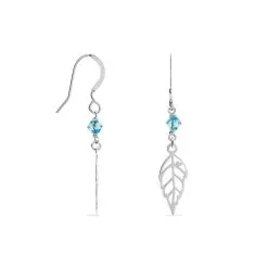 Histoire D'Or Boucles D'oreilles Pendantes Angelika Argent Blanc Pierre De Synthese -Boucles d'oreilles pendantes Soldes Boutique FAOFBXB174 view1