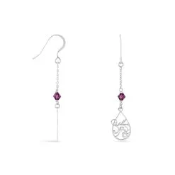 Histoire D'Or Boucles D'oreilles Pendantes Oumoul Argent Blanc Pierre De Synthese -Boucles d'oreilles pendantes Soldes Boutique FAOFBXI153 view1