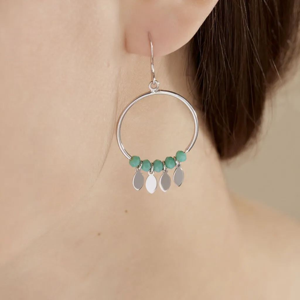 Histoire D'Or Boucles D'oreilles Pendantes Polyna Argent Blanc Pierre De Synthese 5 Histoire D'Or Boucles D'oreilles Pendantes Polyna Argent Blanc Pierre De Synthese – Image 5