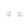 Histoire D'Or Boucles D'oreilles Puces Bridie Argent Blanc Pierre De Synthese