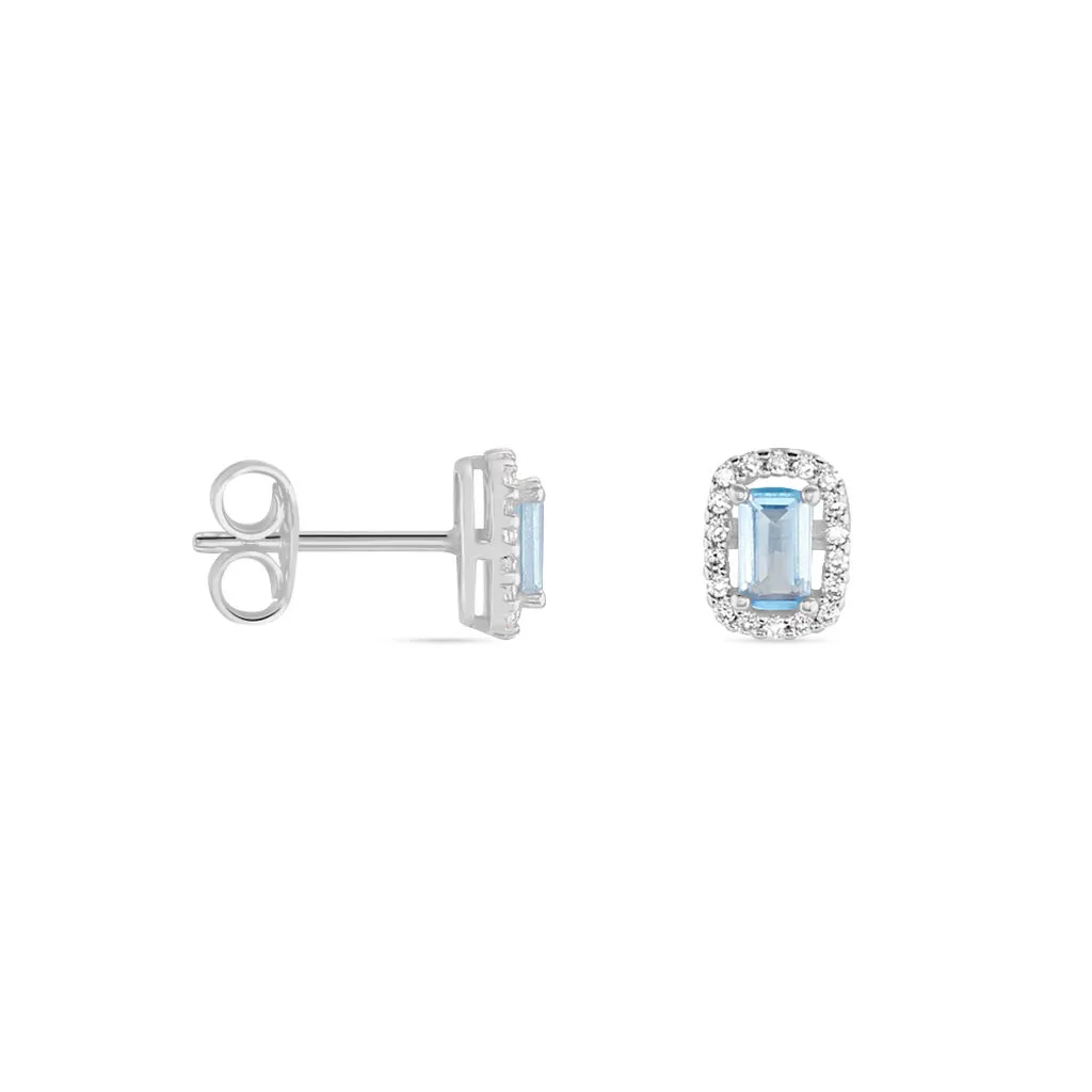 Histoire D'Or Boucles D'oreilles Puces Aladin Argent Blanc Oxyde De Zirconium 2 Histoire D'Or Boucles D'oreilles Puces Aladin Argent Blanc Oxyde De Zirconium – Image 2
