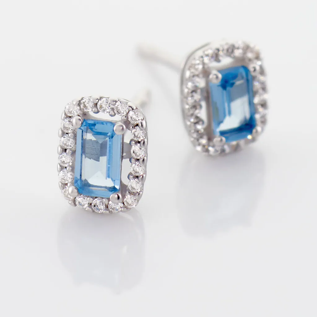 Histoire D'Or Boucles D'oreilles Puces Aladin Argent Blanc Oxyde De Zirconium 3 Histoire D'Or Boucles D'oreilles Puces Aladin Argent Blanc Oxyde De Zirconium – Image 3