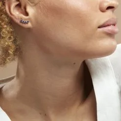 Histoire D'Or Boucles D'oreilles Puces Karrie Argent Blanc Oxyde De Zirconium -Boucles d'oreilles pendantes Soldes Boutique FAOFBZB197 model0