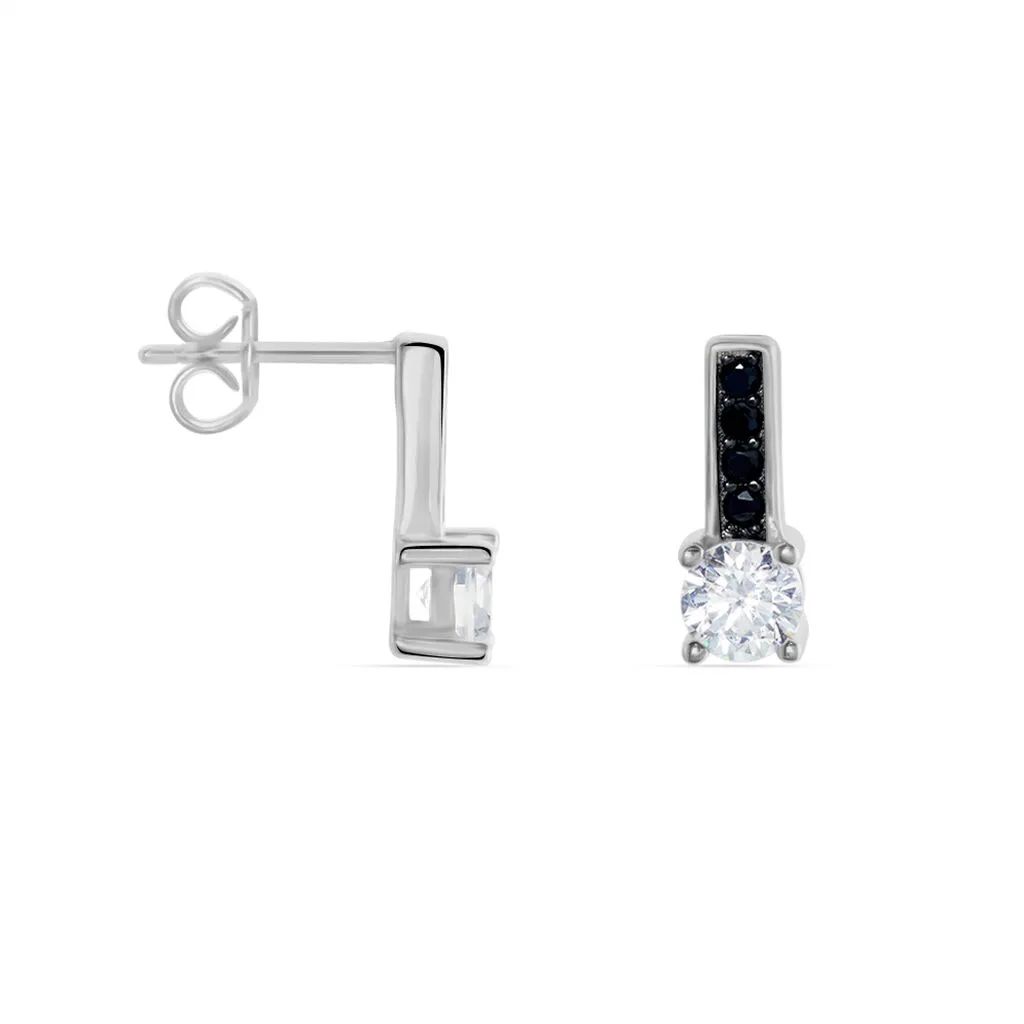 Histoire D'Or Boucles D'oreilles Puces Regilla Argent Oxyde De Zirconium 2 Histoire D'Or Boucles D'oreilles Puces Regilla Argent Oxyde De Zirconium – Image 2