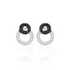 Histoire D'Or Boucles D'oreilles Puces Diana Argent Blanc Oxyde De Zirconium