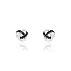 Histoire D'Or Boucles D'oreilles Puces Melina Argent Blanc Oxyde De Zirconium