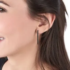 Histoire D'Or Boucles D'oreilles Pendantes Judith Argent Blanc Oxyde De Zirconium -Boucles d'oreilles pendantes Soldes Boutique FAOFBZN063 model0