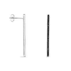 Histoire D'Or Boucles D'oreilles Pendantes Judith Argent Blanc Oxyde De Zirconium -Boucles d'oreilles pendantes Soldes Boutique FAOFBZN063 view1