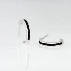 Histoire D'Or Créoles Mondy Argent Oxydes De Zirconium -Boucles d'oreilles pendantes Soldes Boutique FAOFBZN104 view2