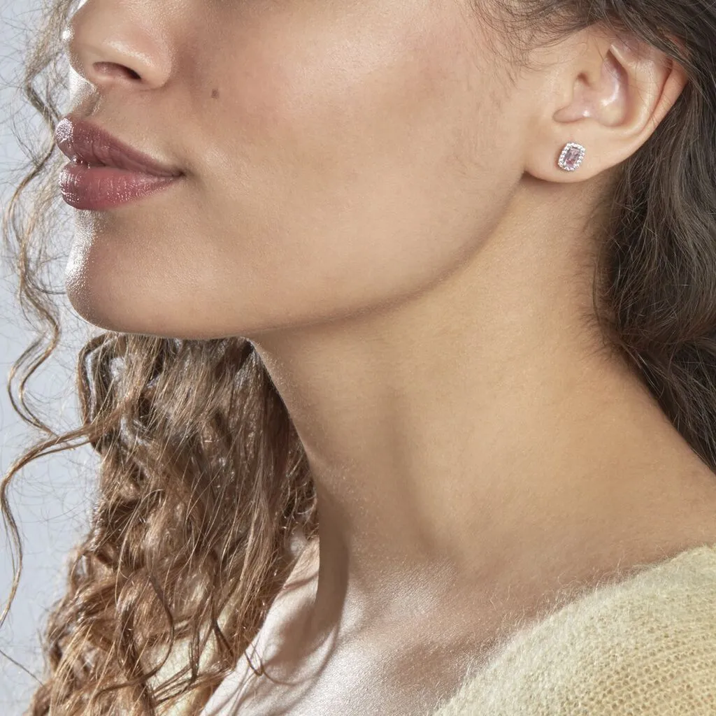 Histoire D'Or Boucles D'oreilles Puces Aladin Argent Blanc Oxyde De Zirconium 4 Histoire D'Or Boucles D'oreilles Puces Aladin Argent Blanc Oxyde De Zirconium – Image 4