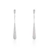 Histoire D'Or Boucles D'oreilles Pendantes Chandell Argent Blanc Oxyde De Zirconium