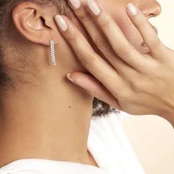 Histoire D'Or Boucles D'oreilles Pendantes Louann Argent Blanc Oxyde De Zirconium -Boucles d'oreilles pendantes Soldes Boutique FAOFBZW0FE model1