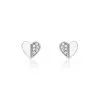 Histoire D'Or Boucles D'oreilles Pendantes Natacha Argent Blanc Oxyde De Zirconium