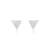 Histoire D'Or Boucles D'oreilles Puces Brendana Argent Blanc Oxyde De Zirconium
