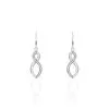 Histoire D'Or Boucles D'oreilles Pendantes Odile Argent Blanc Oxyde De Zirconium