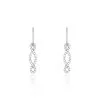 Histoire D'Or Boucles D'oreilles Pendantes Carla Argent Blanc Oxyde De Zirconium