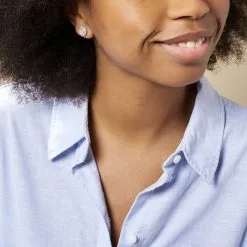 Histoire D'Or Boucles D'oreilles Puces Fidjy Argent Blanc Oxyde De Zirconium -Boucles d'oreilles pendantes Soldes Boutique FAOFBZW0QL model0