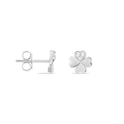 Histoire D'Or Boucles D'oreilles Puces Luce Argent Blanc Oxyde De Zirconium -Boucles d'oreilles pendantes Soldes Boutique FAOFBZW0XM view1