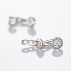 Histoire D'Or Bijoux D'oreilles Abha Argent Blanc Oxyde De Zirconium -Boucles d'oreilles pendantes Soldes Boutique FAOFBZW0YS view2