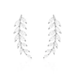 Histoire D'Or Bijoux D'oreilles Sakira Argent Blanc Oxyde De Zirconium