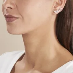 Histoire D'Or Bijoux D'oreilles Sakira Argent Blanc Oxyde De Zirconium -Boucles d'oreilles pendantes Soldes Boutique FAOFBZW15R model0