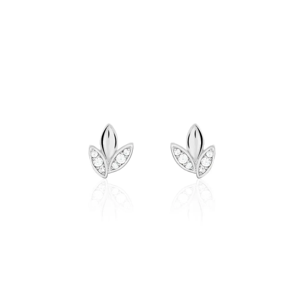 Histoire D'Or Boucles D'oreilles Puces Tihana Argent Blanc Oxyde De Zirconium 1 Histoire D'Or Boucles D'oreilles Puces Tihana Argent Blanc Oxyde De Zirconium