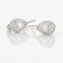 Histoire D'Or Boucles D'oreilles Pendantes Feyza Argent Blanc Oxyde De Zirconium -Boucles d'oreilles pendantes Soldes Boutique FAOFBZW1B3 view2