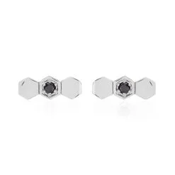 Histoire D'Or Boucles D'oreilles Pendantes Ondina Argent Blanc Oxyde De Zirconium