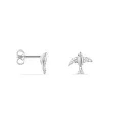 Histoire D'Or Boucles D'oreilles Puces Axella Argent Blanc Oxyde De Zirconium -Boucles d'oreilles pendantes Soldes Boutique FAOFBZW1EE view1