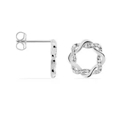 Histoire D'Or Boucles D'oreilles Pendantes Calandra Argent Blanc Oxyde De Zirconium -Boucles d'oreilles pendantes Soldes Boutique FAOFBZW1LJ view1