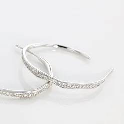 Histoire D'Or Créoles Catalina Rondes Argent Blanc Oxyde De Zirconium -Boucles d'oreilles pendantes Soldes Boutique FAOFBZW1LL view2