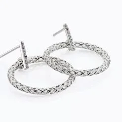 Histoire D'Or Boucles D'oreilles Pendantes Sowa Argent Blanc Oxyde De Zirconium -Boucles d'oreilles pendantes Soldes Boutique FAOFBZW1LU view2