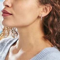 Histoire D'Or Boucles D'oreilles Pendantes Fimia Argent Blanc Oxyde De Zirconium -Boucles d'oreilles pendantes Soldes Boutique FAOFBZW1M7 model0