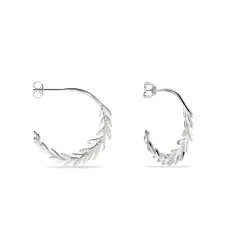 Histoire D'Or Créoles Andeol Rondes Argent Blanc Oxyde De Zirconium -Boucles d'oreilles pendantes Soldes Boutique FAOFBZW1MS view1