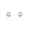Histoire D'Or Boucles D'oreilles Puces Amory Argent Blanc Oxyde De Zirconium