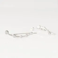 Histoire D'Or Bijoux D'oreilles Cristof Argent Oxyde -Boucles d'oreilles pendantes Soldes Boutique FAOFBZW1Q4 view2